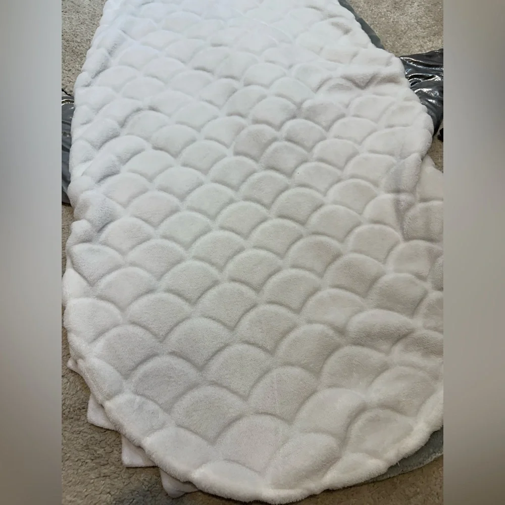 Kids Shark Blanket Sleeping Bag Jay Franco Gray White Teeth Fins